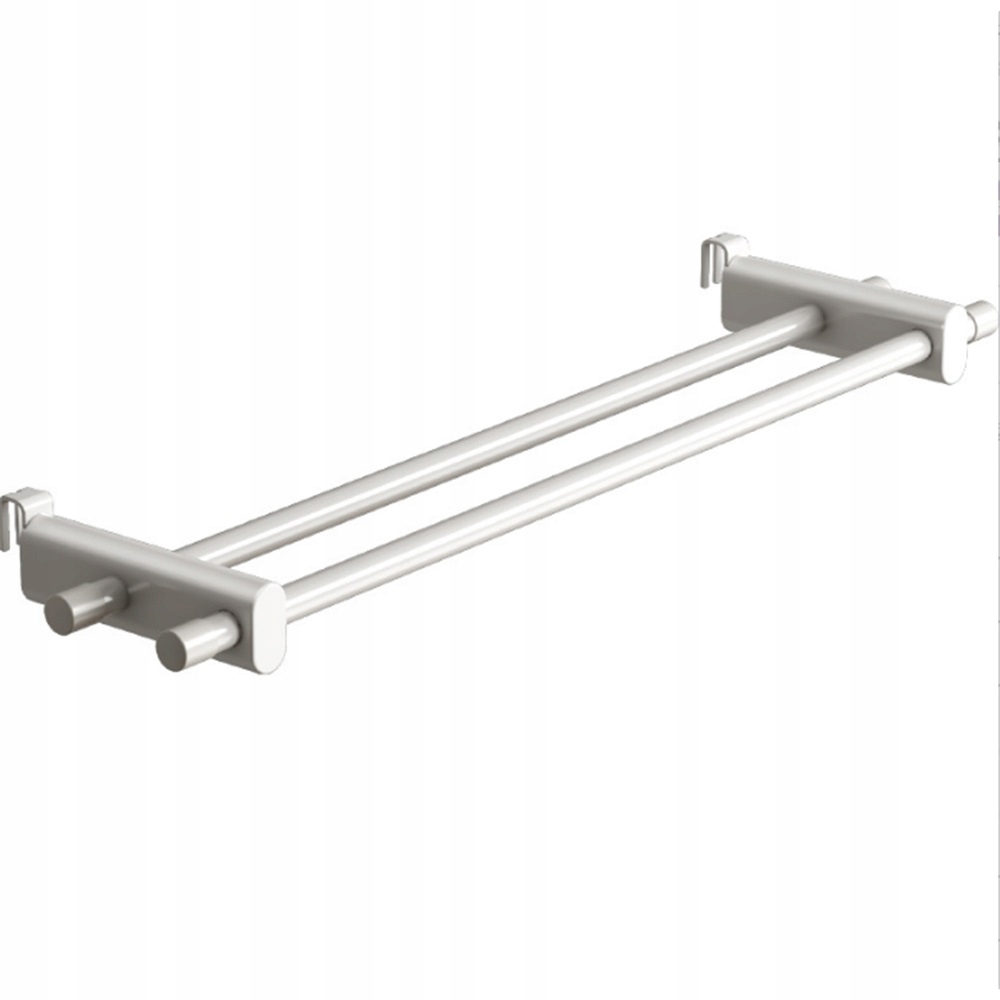 Levně Bílý Věšák Na Radiátor 2 Nastavitelné Tyče Šetří Místo V Bytě