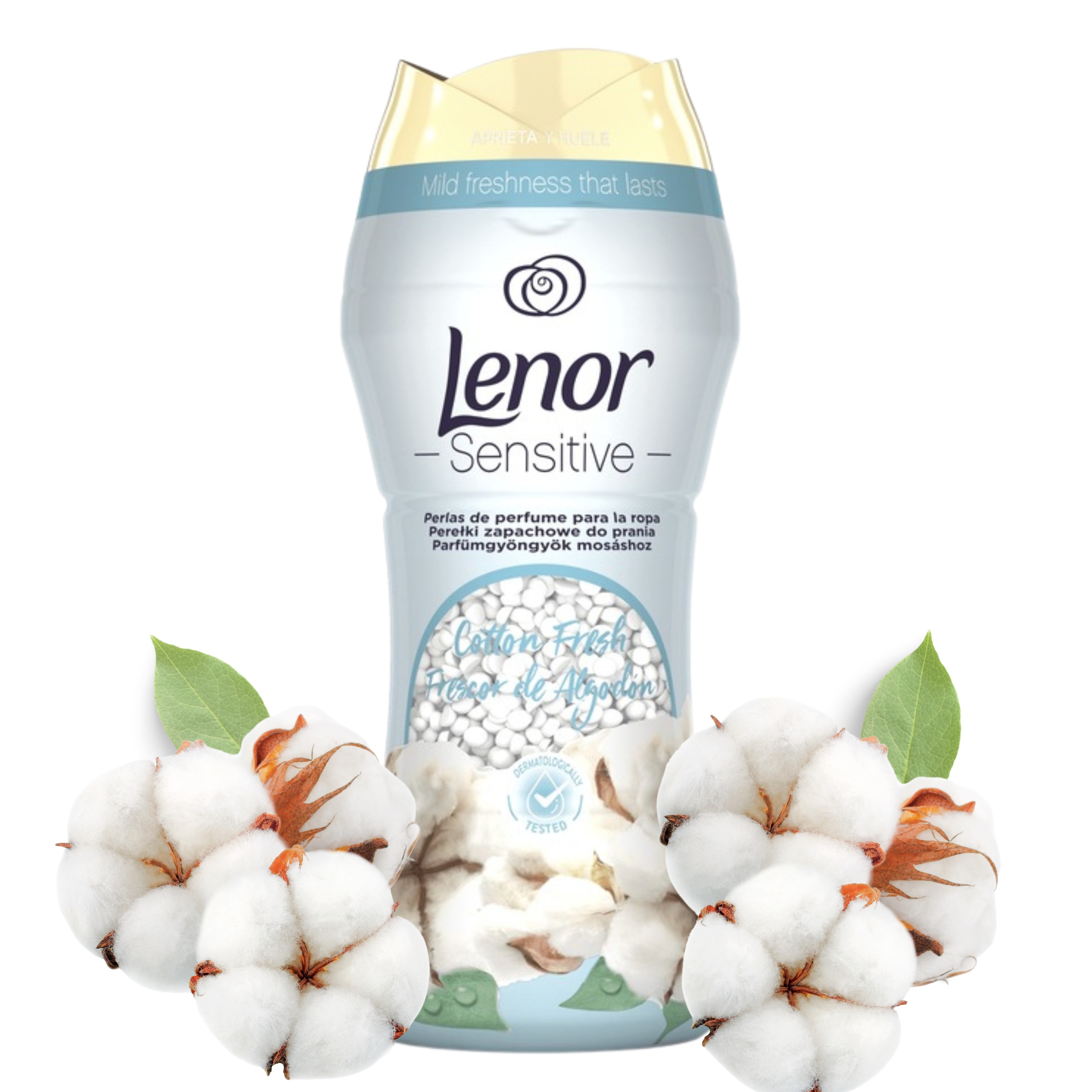 Levně Lenor Cotton Fresh Vonné perličky do praní 495 g