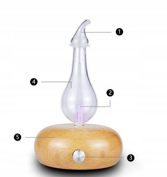 Bezvodý Nebulizátor Pro Esenciální Oleje Bez Vody Difuzér S Vůní Aroma