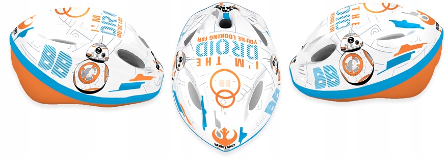 4x OCHRANIACZ KASK ROWEROWY GWIEZDNE WOJNY DROID Rozmiar 52 - 54 cm
