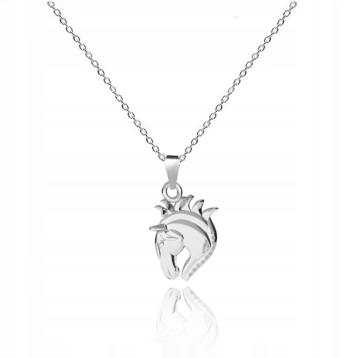 

Srebrny Naszyjnik Koń Głowa Konia srebro 925