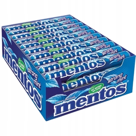 Levně Mentos Strong Mint 37,5g/40 kartonů