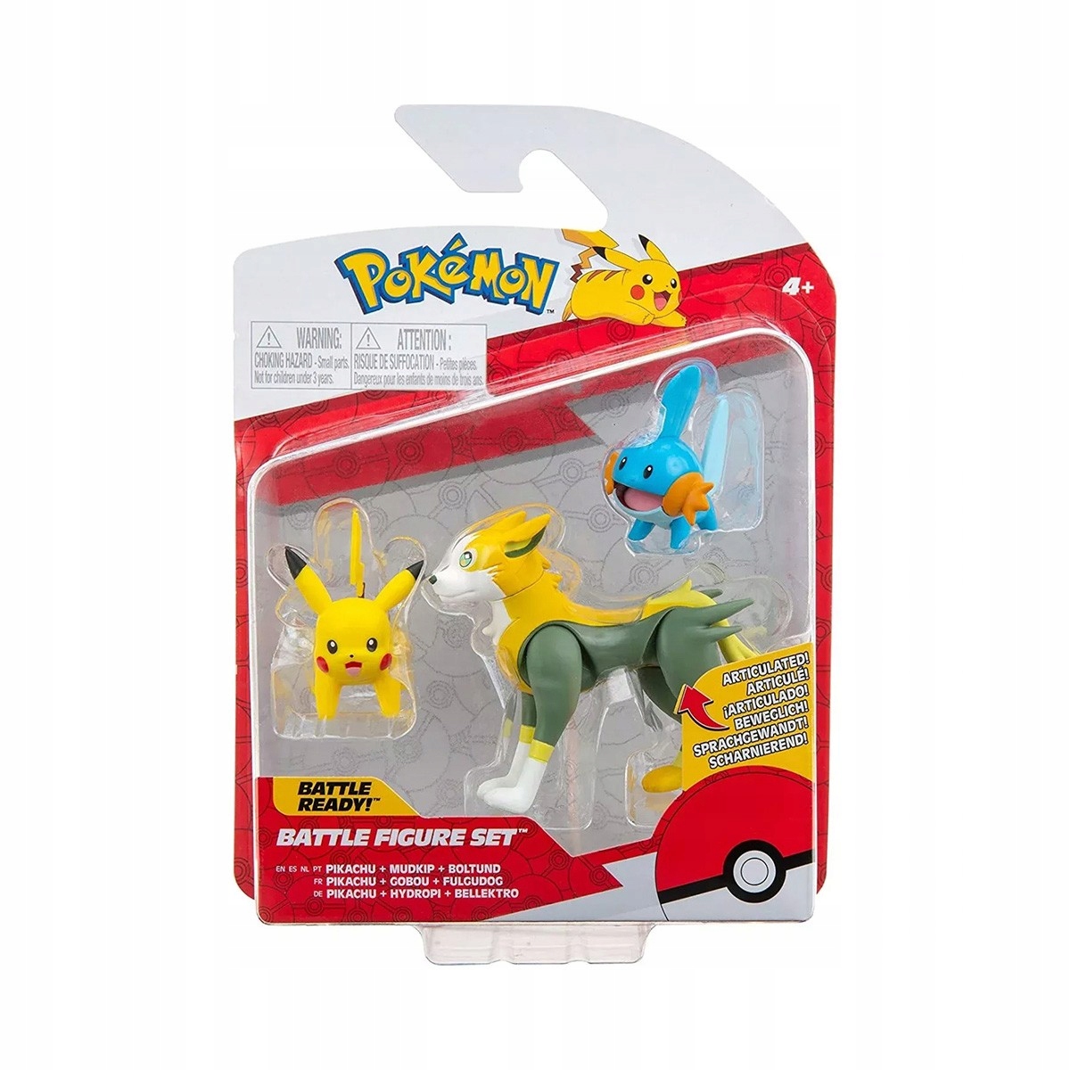 

Pokemon Figurki Bitewne Pikachu Mudkip Boltund