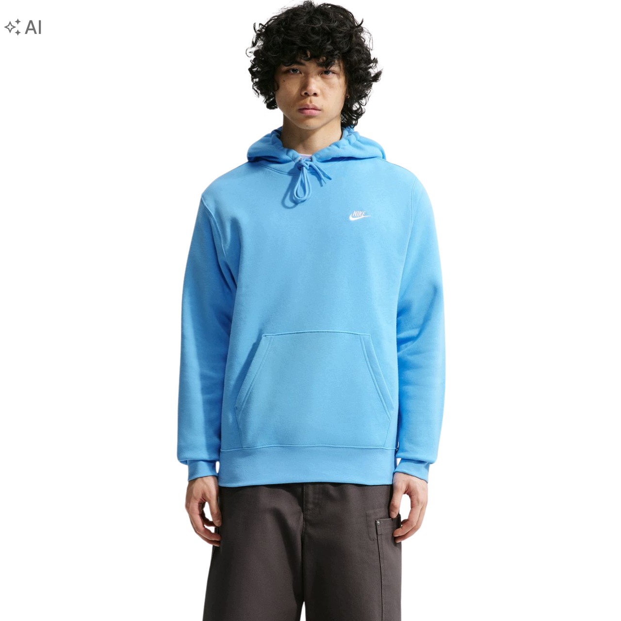 Pánská Mikina Nike Sportovní bavlněná S Kapucí Club Bb vel M