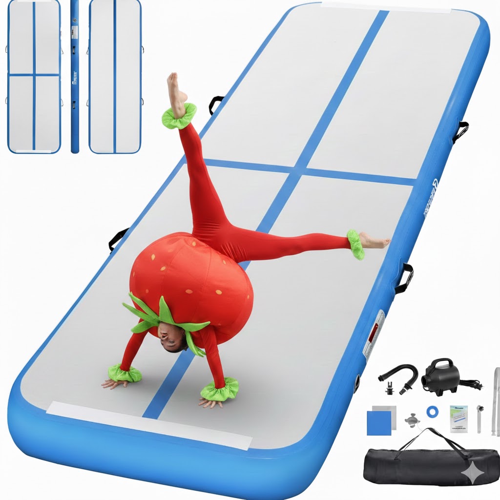 Ścieżka Akrobatyczna 500x100x20 CM Mata Gimnastyczna Dmuchany Air Track 5M