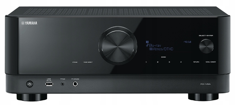 AMPLITUNER KINA DOMOWEGO YAMAHA RX-V6A 7.2 DOLBY ATMOS BLUETOOTH CZARNY