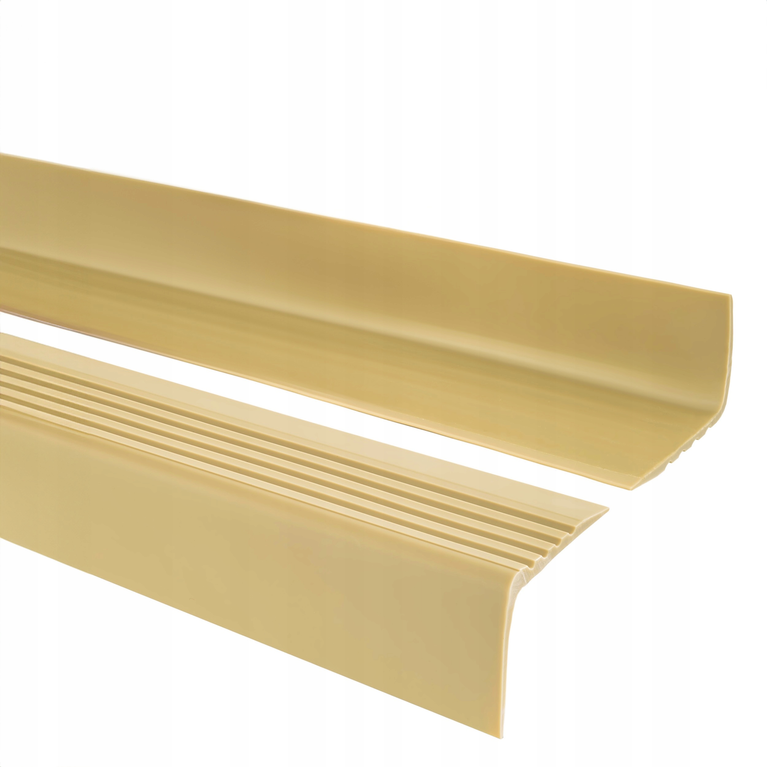 Schodiskový profil Pvc 50x42 mm, schodiskový nos, Rgp, krémový, 150 cm