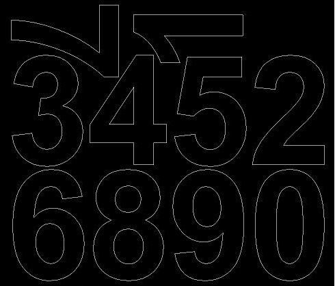 Cyfry samoprzylepne 8 cm naklejki czarne matowe