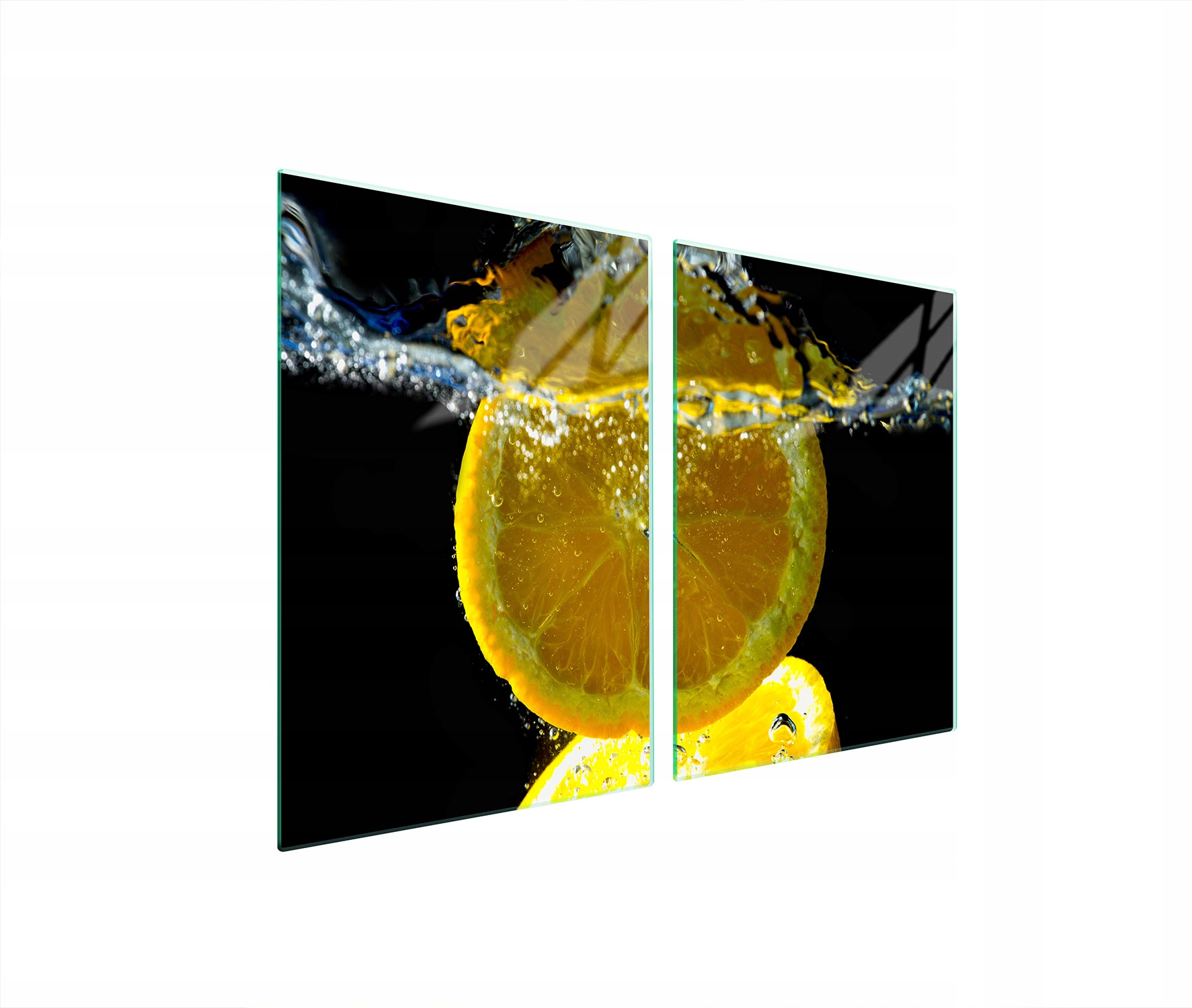 Skleněná Ochranná Deska Do Kuchyně 2x45x52 Citron Tvrzené Sklo