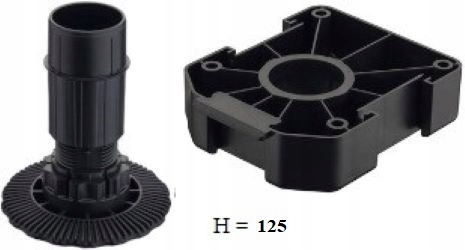 

Hafele nóżka stopka kuchenna meblowa Axilo 125mm