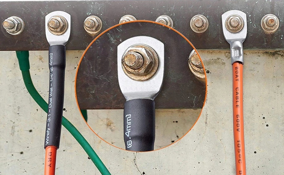 KOŃCÓWKA MIEDZIANA OCZKO 35MM M8 KONEKTOR OCZKOWY Długość kabla 0.03 m