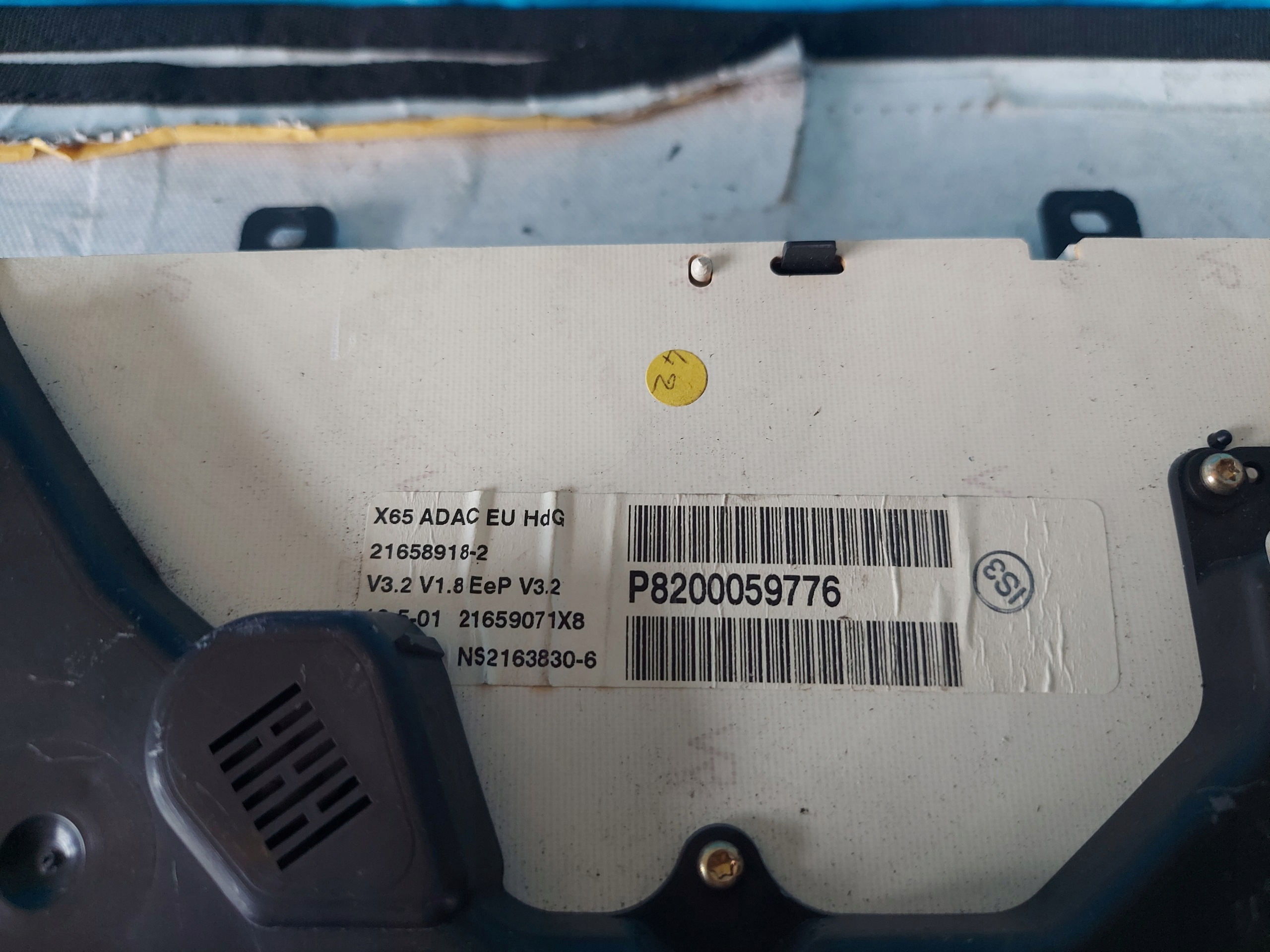 dials clock CLIO II 1.2 B P8200059776