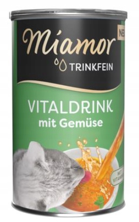 Levně 9X Miamor Vitaldrink Cat se zeleninou 135 ml
