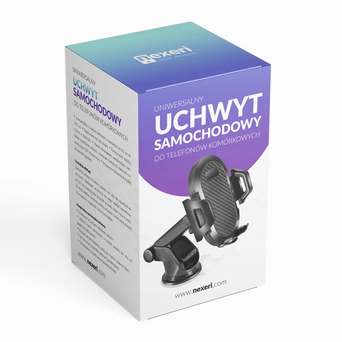 UCHWYT WIESZAK NA TELEFON SZYBĘ DESKĘ DO SAMOCHODU EAN (GTIN) 5904161113720