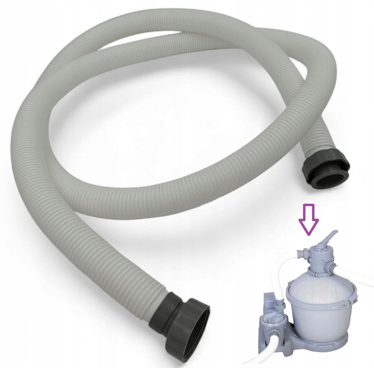 Hadice Trubka 3 m 38 mm pro filtrační čerpadlo bazénu Flowclear Bestway 58497 58391