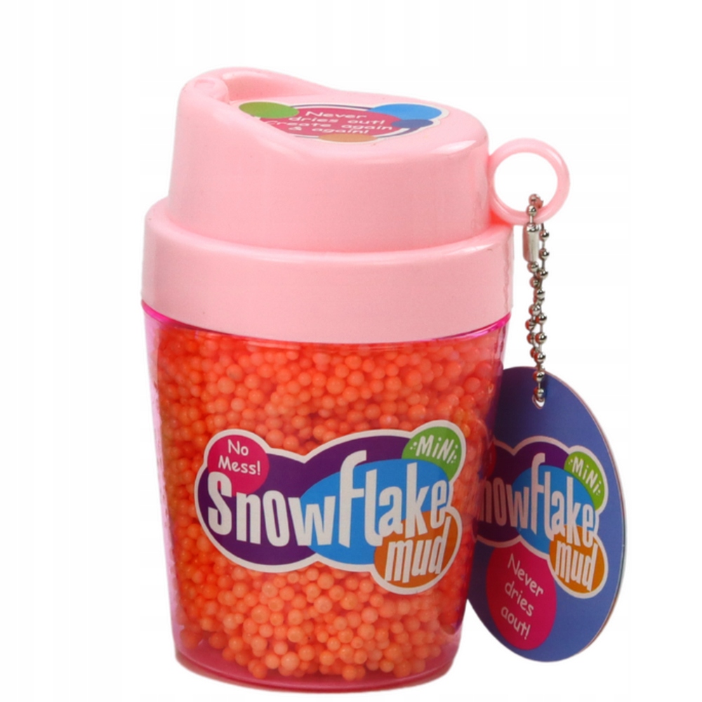SQUISHY KULKI STYROPIANOWE NIELEPKA MASA W KUBECZKU POMARAŃCZOWE DLA DZIECI