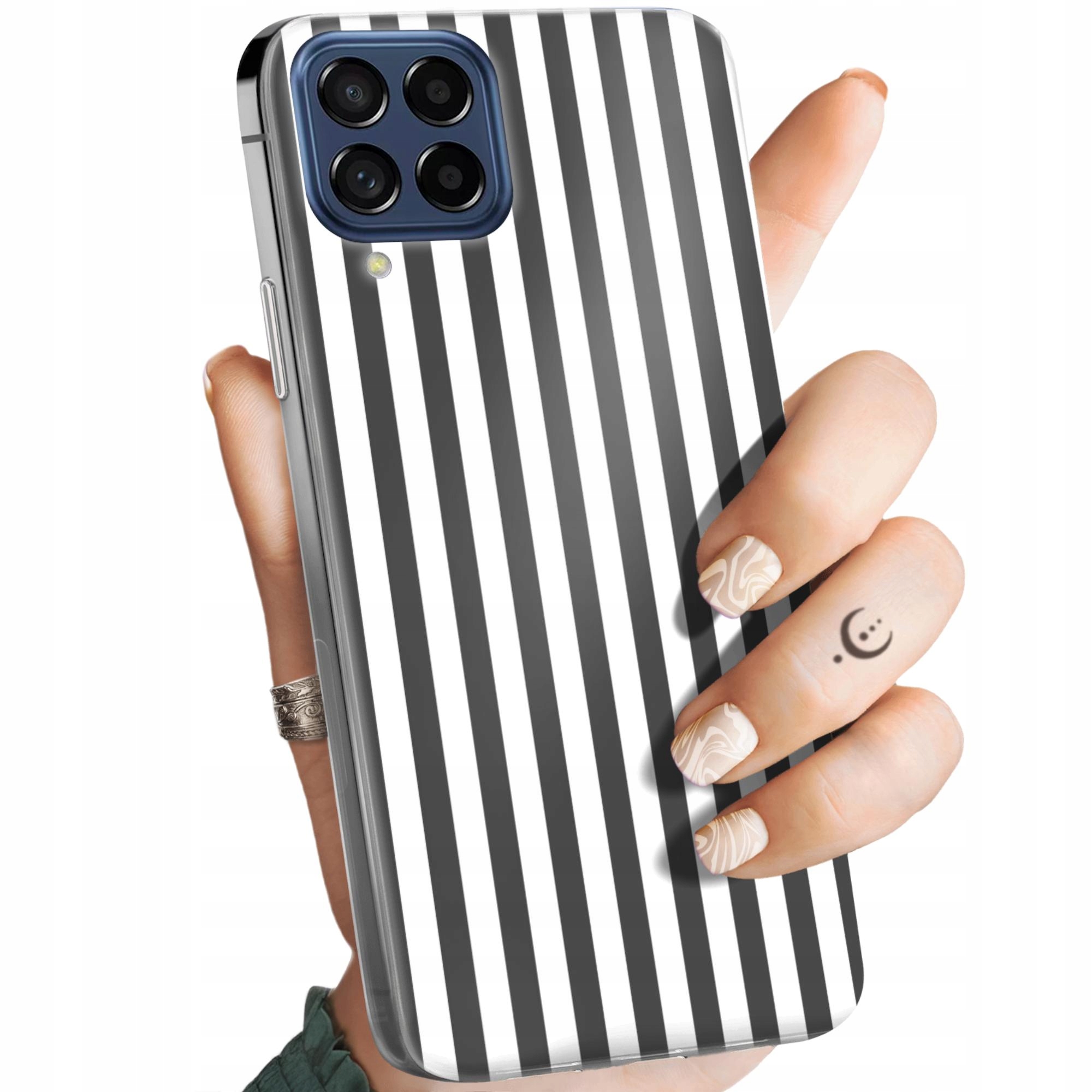 Etui Do Samsung Galaxy M53 5G Paski Linie Fale Obudowa Pokrowiec Case