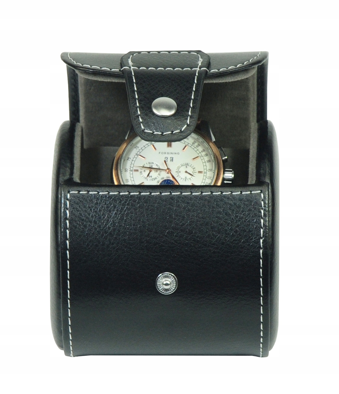 PODRÓŻNE ETUI NA 1 ZEGAREK SKÓRA NATURALNA Model SW-3032LI-BLGY