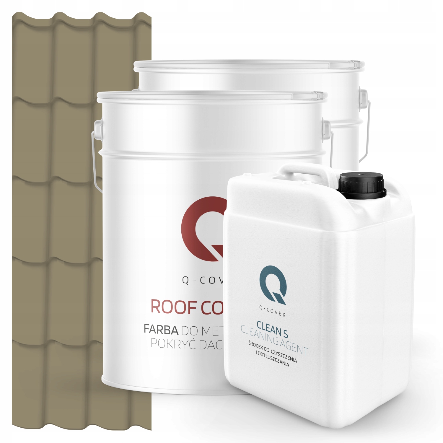 Farba Strecha Metal Podklad Odmasťovač Sivá Žltá Ral 7034 74 m2 Lesk