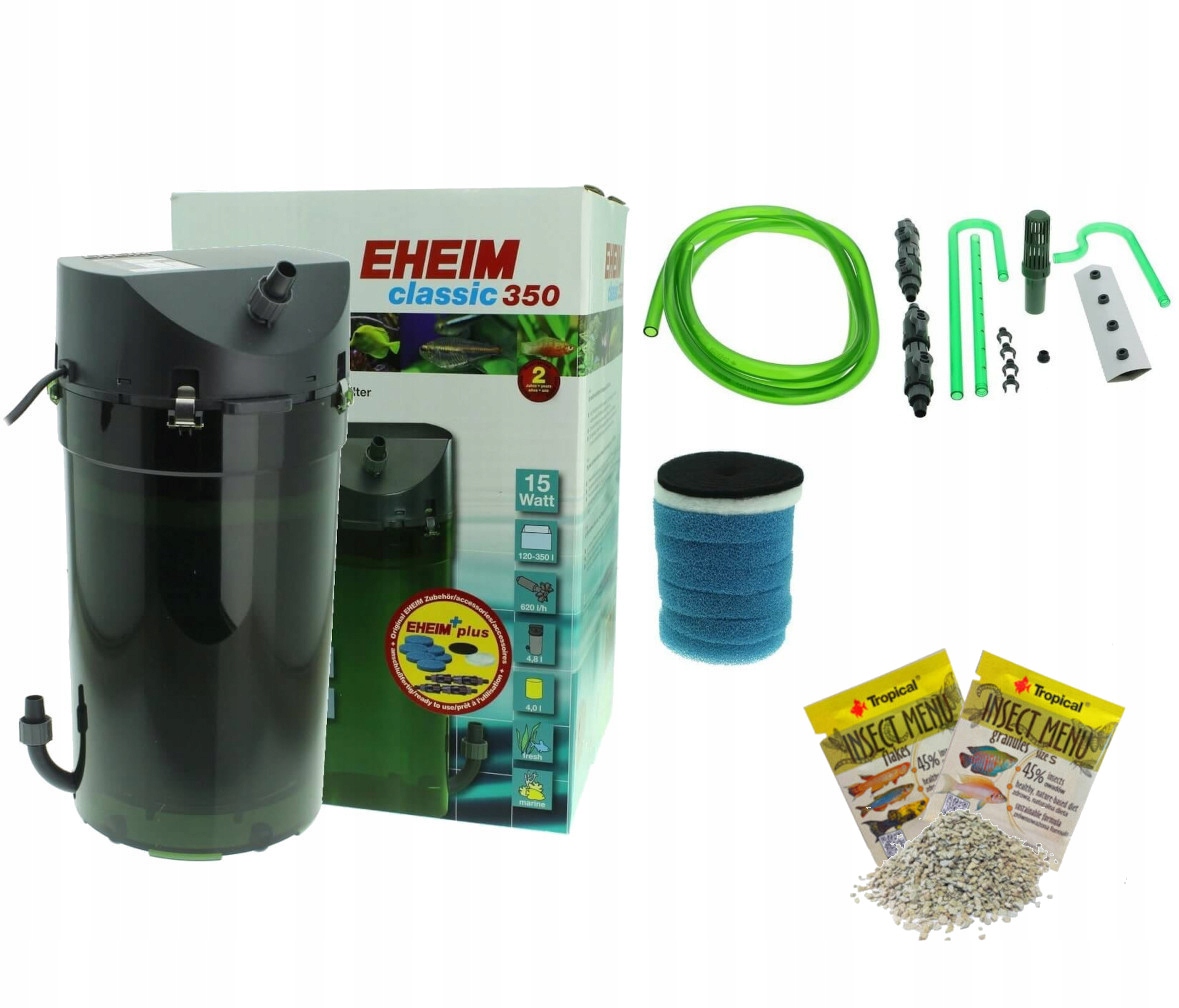 Levně Eheim Classic 2215+ Filtr pro akvária do 350 L, Náplně Ventily
