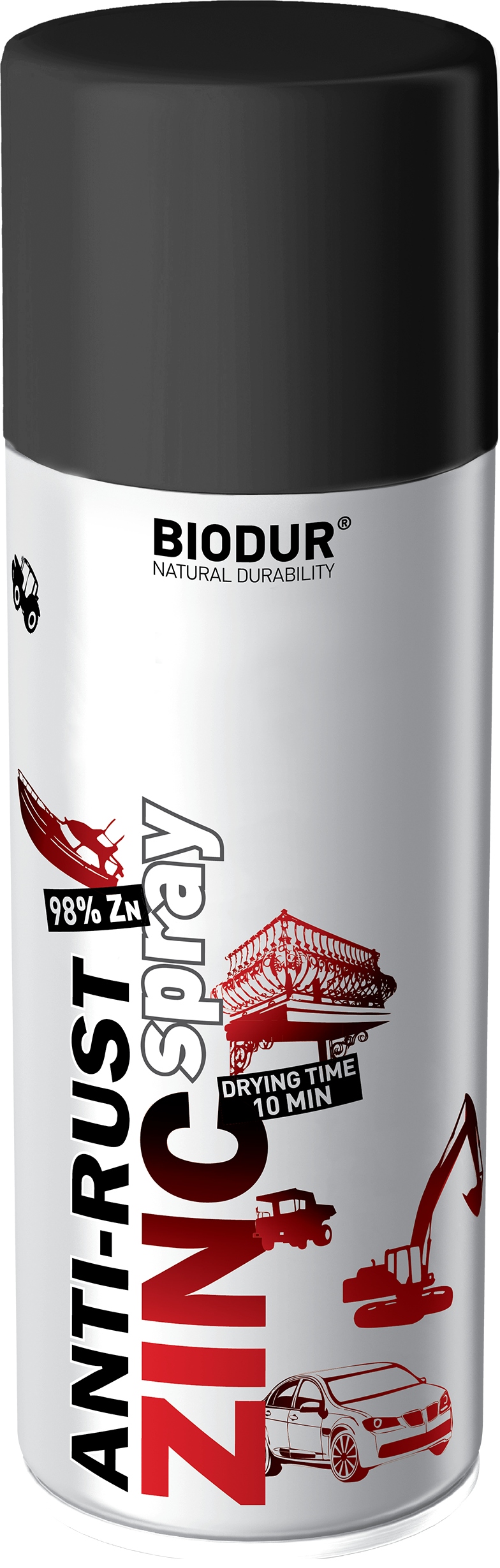 

Biodur Farba Cynkowa Antykorozyjna Spray 400ml