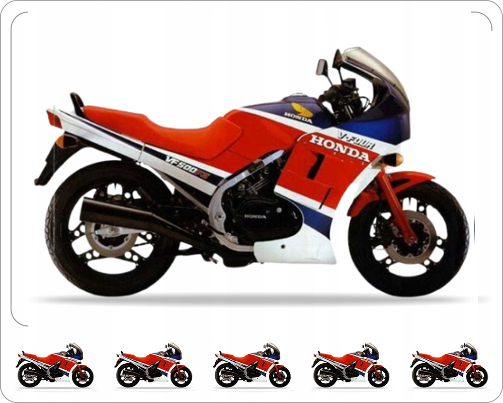 Samolepky Juula Pro Honda Vf 500 F2 1984 Shasta Bílé NH138