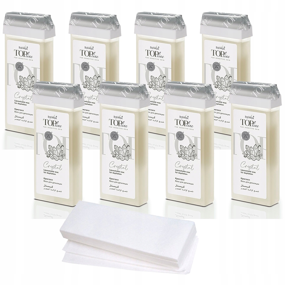 

ItalWax 8x wosk do depilacji rolka Crystal paski