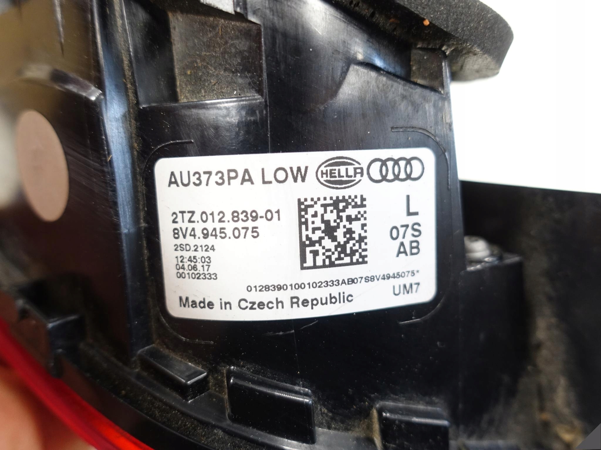 AUDI A3 8V4 LIFT 17- SPORTBACK trunk door LED left rear part
