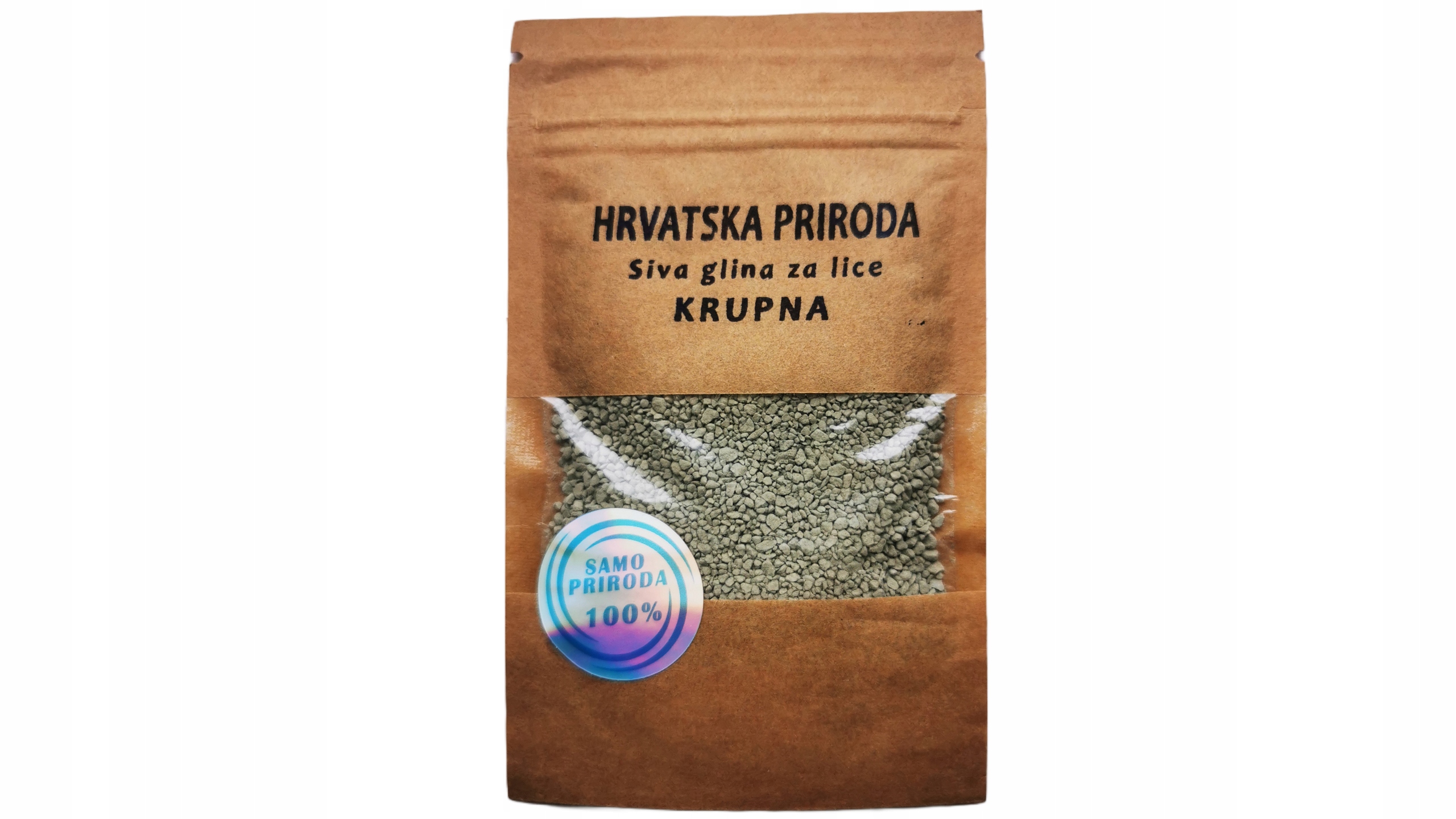 Chorwacka szara glinka oczyszczająca KRUPNA 50g