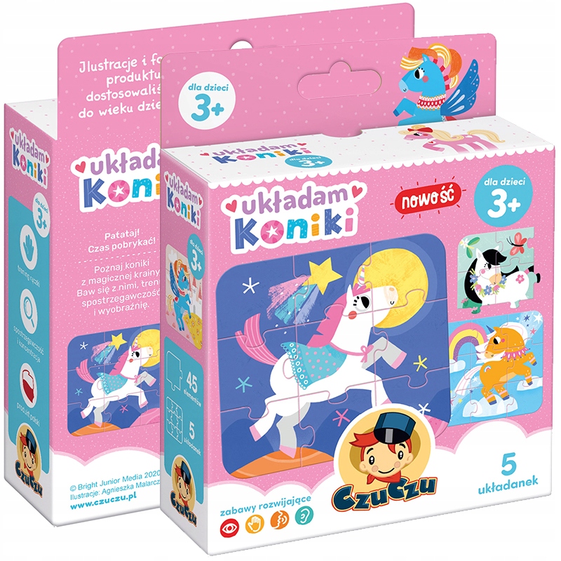 CzuCzu Puzzle Układam koniki 3+
