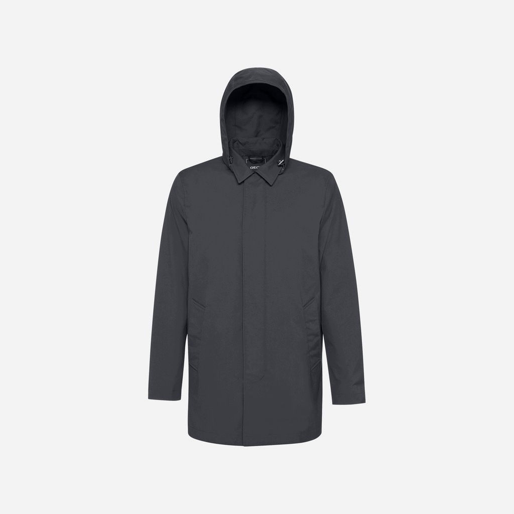 Geox Šedá pánská parka Geox Jacopo