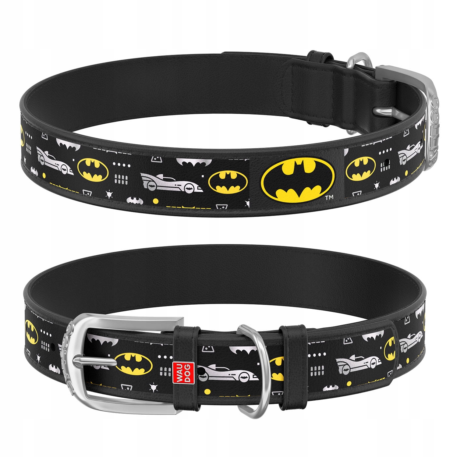 

Obroża dla psa Skórzana Batman w batmana L