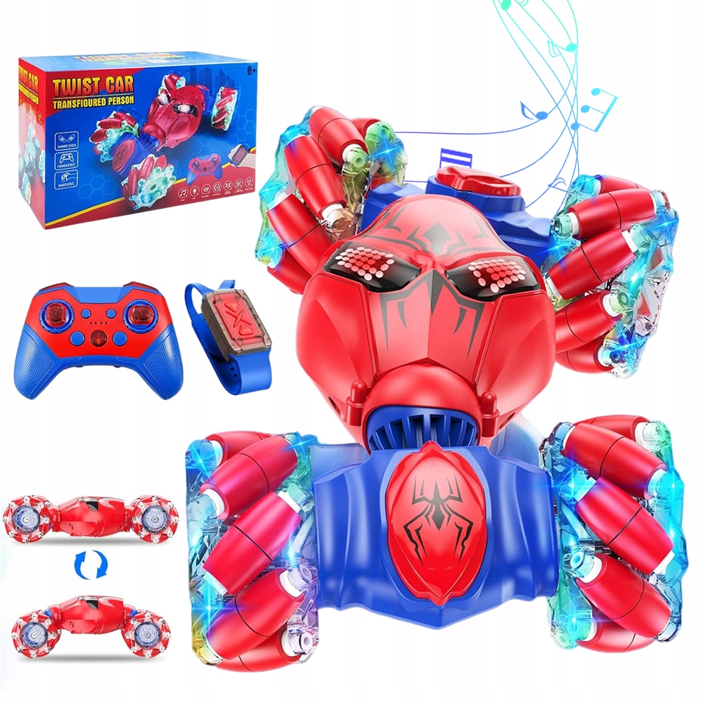 Auto Na Dálkové Ovládání Rc Rukou Gesty Dálkové Ovládání Auto Led Podsvícení 4WD