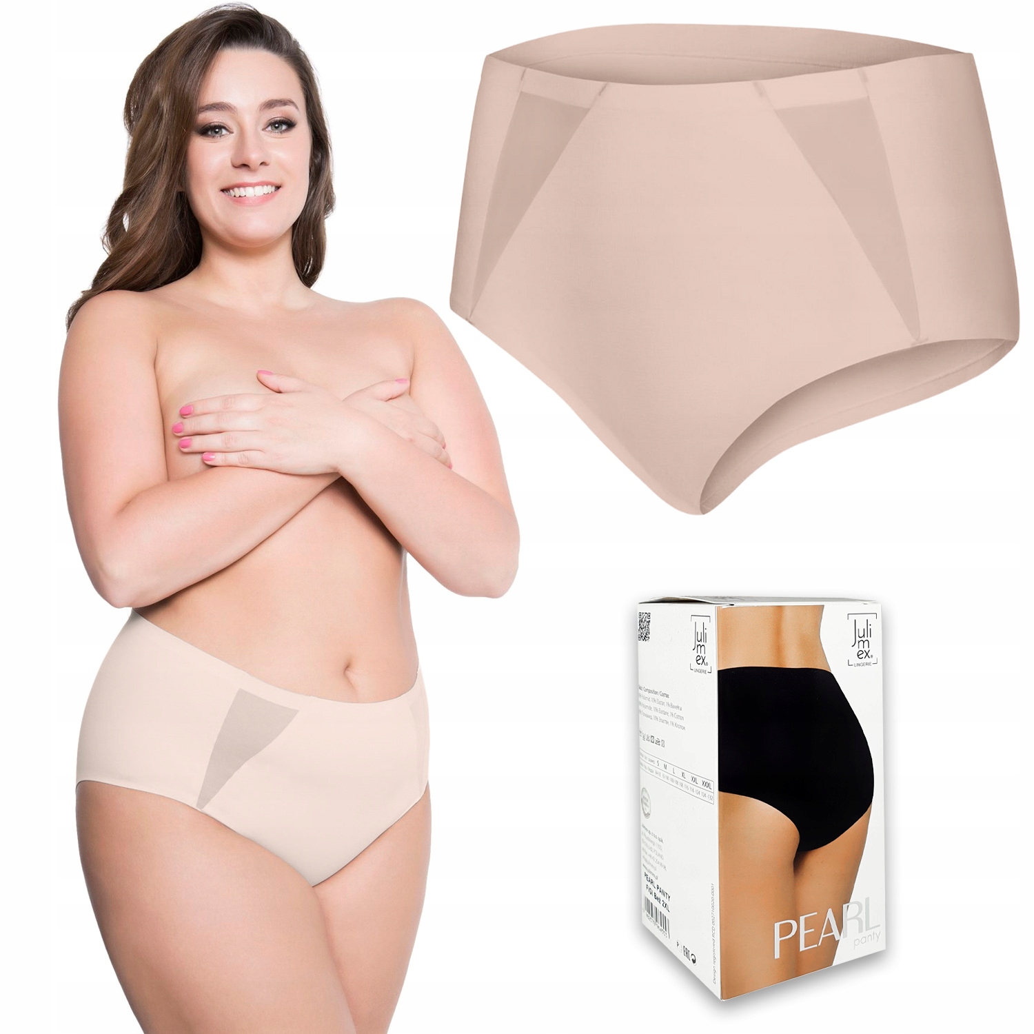 

Figi Julimex majtki bezszwowe Wysoki Stan Pearl S