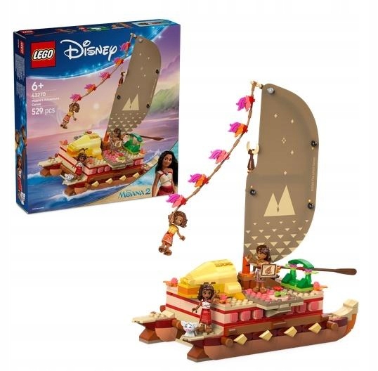 Lego(r) Disney Princess 43270 Kajak. dobrodružství Vaiany