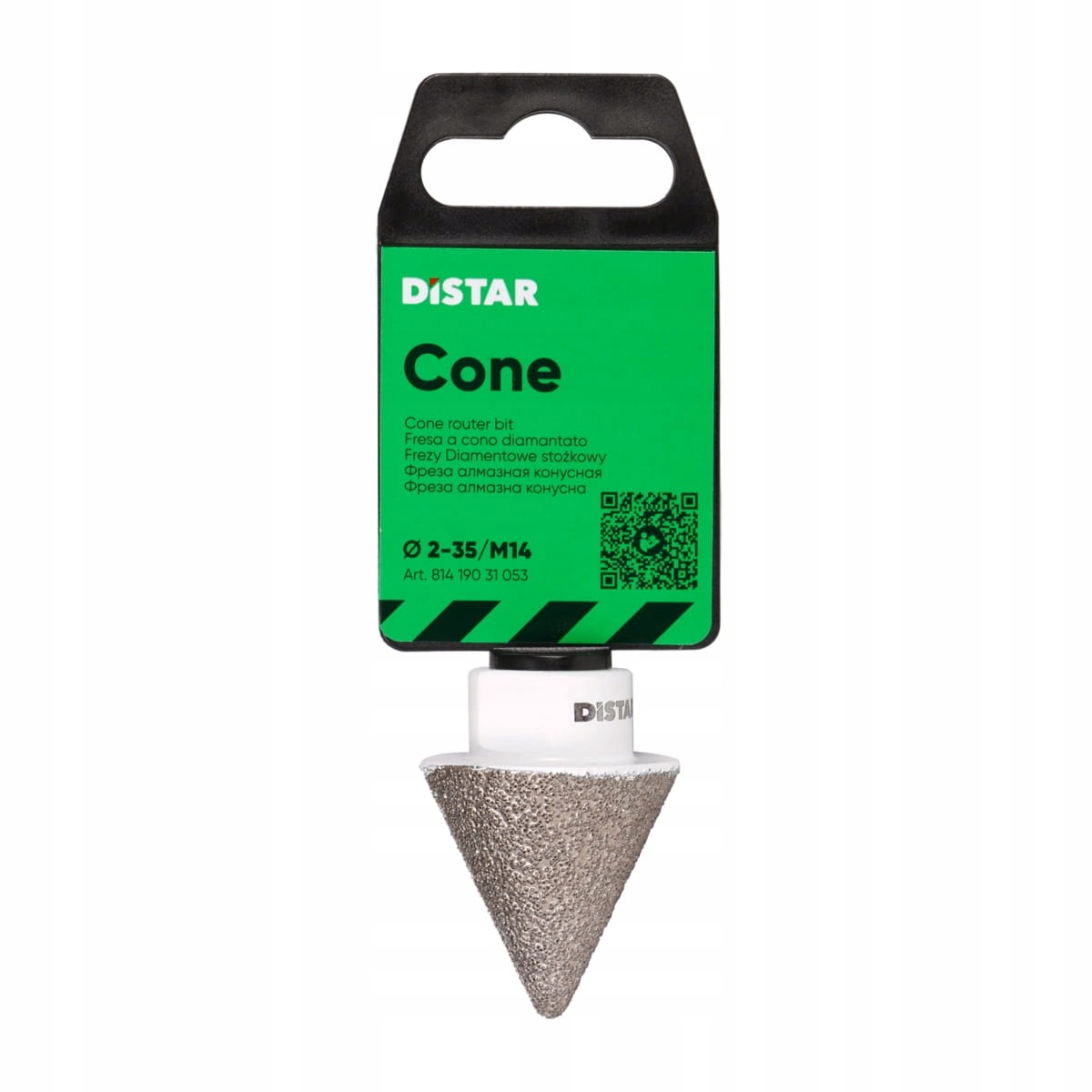 Distar Diamantový Kuželový Řezač Výstružníků Cone 2-35 mm M14 81419031053