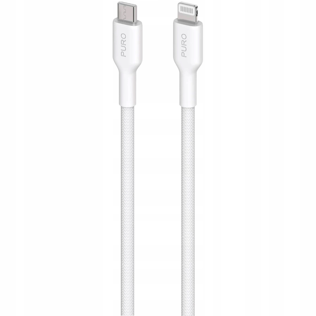 Kabel Puro Fabrik Usb-c Lightning s Mfi 1,2 m bílý