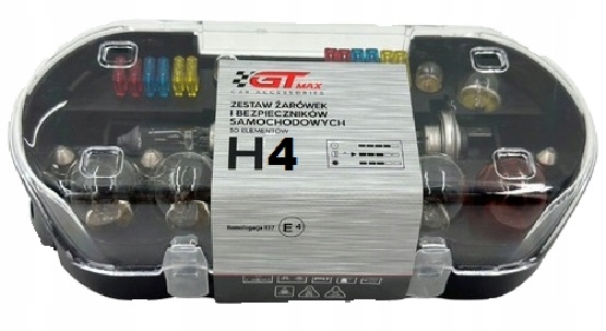 Zestaw żarówek 2 x H4, bezpieczniki, 30 elementów
