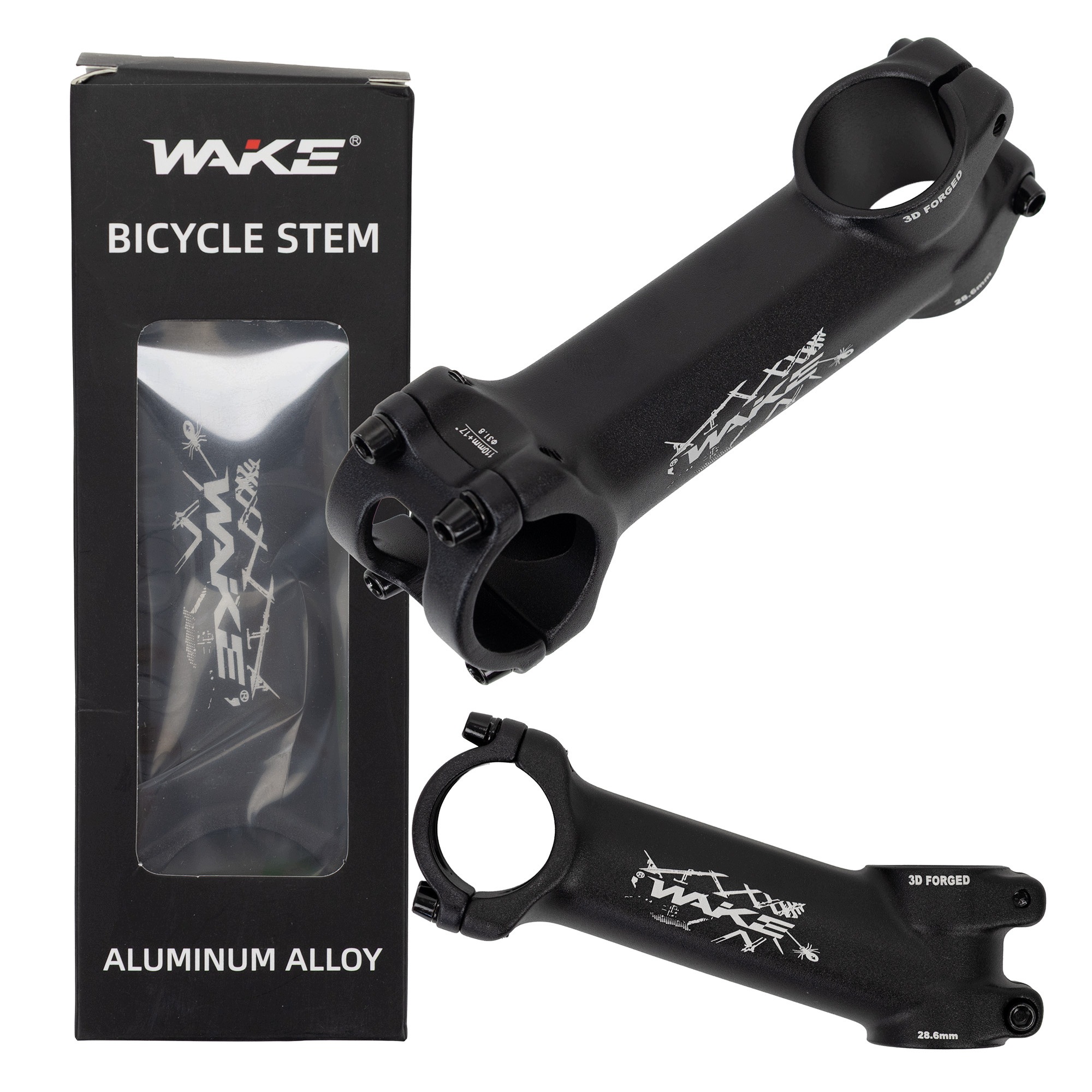 Mostek wspornik kierownicy rowerowej Wake 1-1/8", 31,8 mm, 110 mm, 17 st.