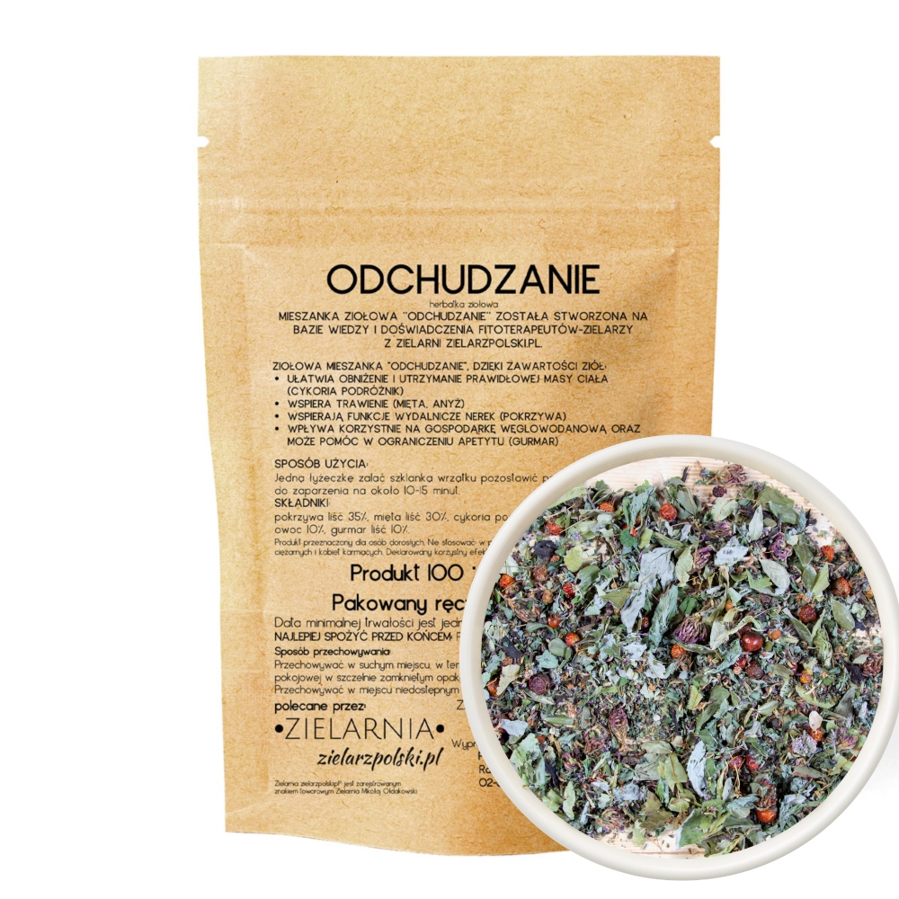 Levně Hubnutí – bylinný čaj 100 g Zielarzpolski.pl