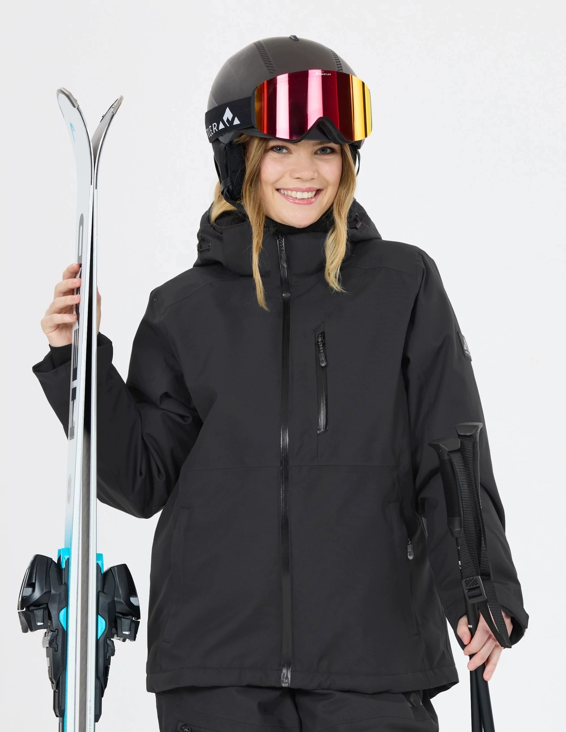 Kurtka narciarska ocieplana damska Whistler Rossburg W-pro 10000 Czarny 42
