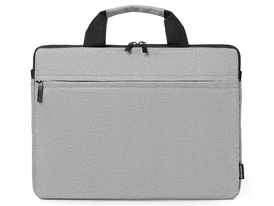Torba Na Laptop Szara 15,6 Teczka na Ramię do Ręki Biznesowa Damska Męska