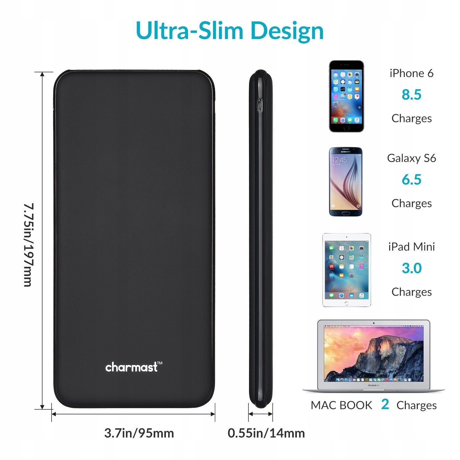 Charmast Przenośna Ładowarka Power Bank 26800mAh — miniatura 5