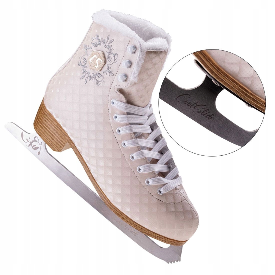 Łyżwy Figurowe Coolslide Marseille Damskie Elegancja Stal Nierdzewna 39