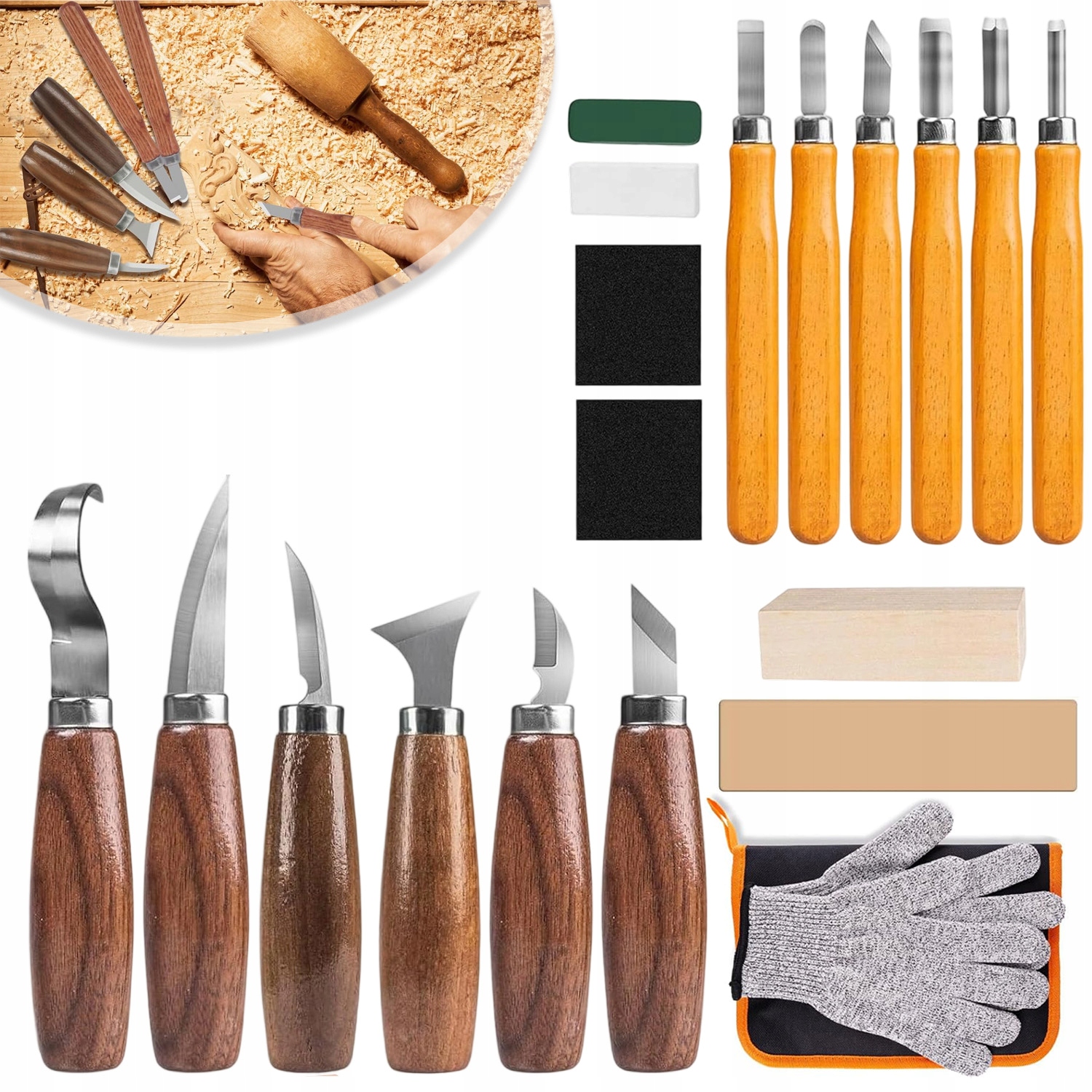 Nože Pro Vyřezávání Do Dřeva Sada Řezbářských Dlát Truhlářské Pouzdro Trvanlivé