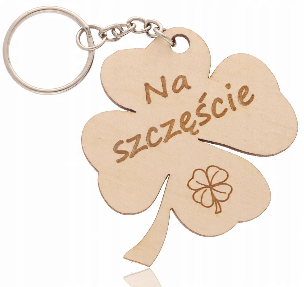

Brelok breloczek do kluczy koniczynka na szzęście