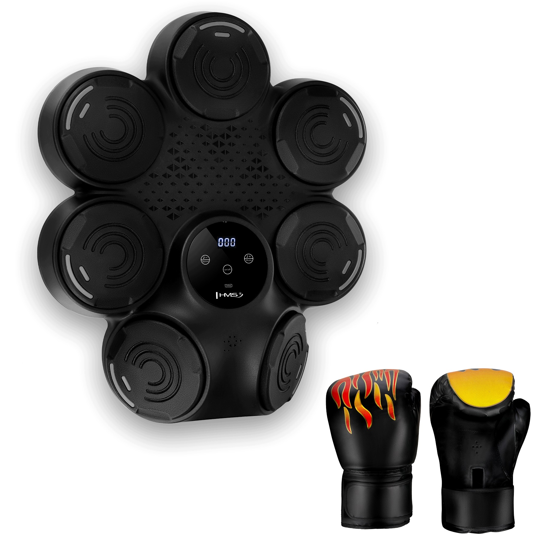 Hudební boxovací štít Hms Bluetooth Boxerské rukavice