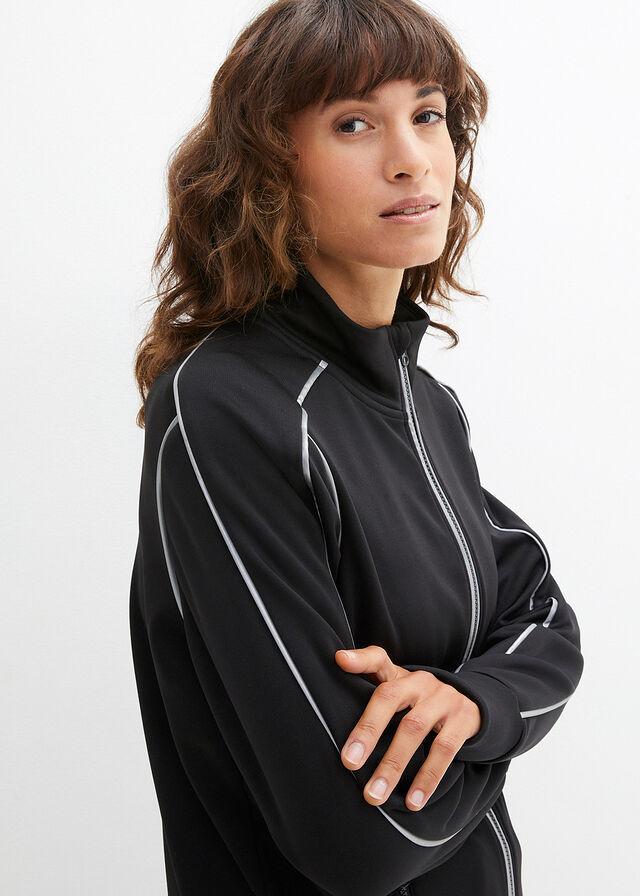 40 Bonprix KOMPLET SPORTOWY OCIEPLANY Z ODBLASKOWYMI ELEMENTAMI Rozmiar 40