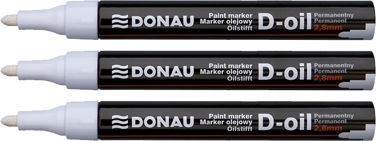

Marker olejowy Donau biały x 3 sztuki