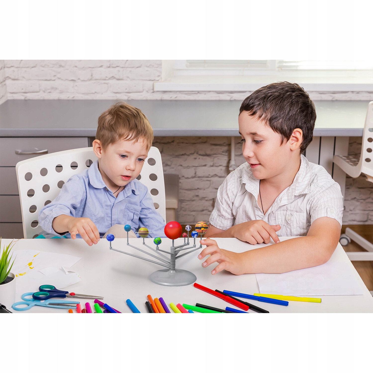 Układ Słoneczny Planety Kosmos Model Zestaw Zabawa Naukowa Ruchomy Zbuduj Kod producenta 22434